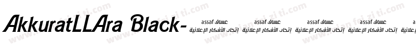 AkkuratLLAra Black字体转换